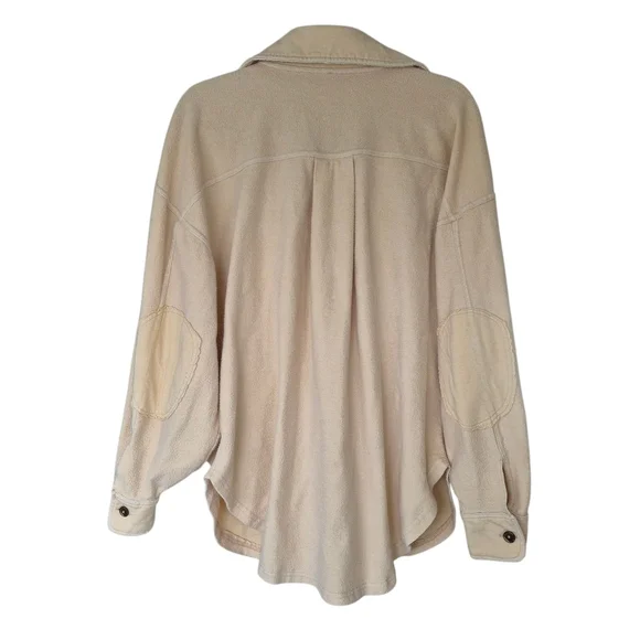 Free People Ruby Jacket Button-Up Jacket Shacket Cream Color - Picture 4 of 11